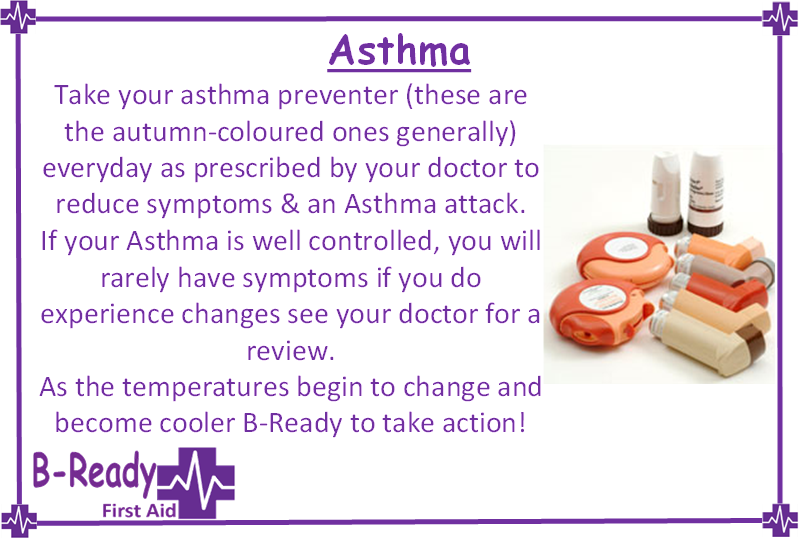 Asthma not to be ignored by B-Ready First Aid