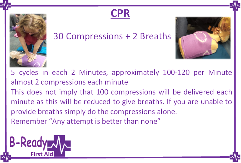 CPR 30-2 no matter who! by B-Ready First Aid