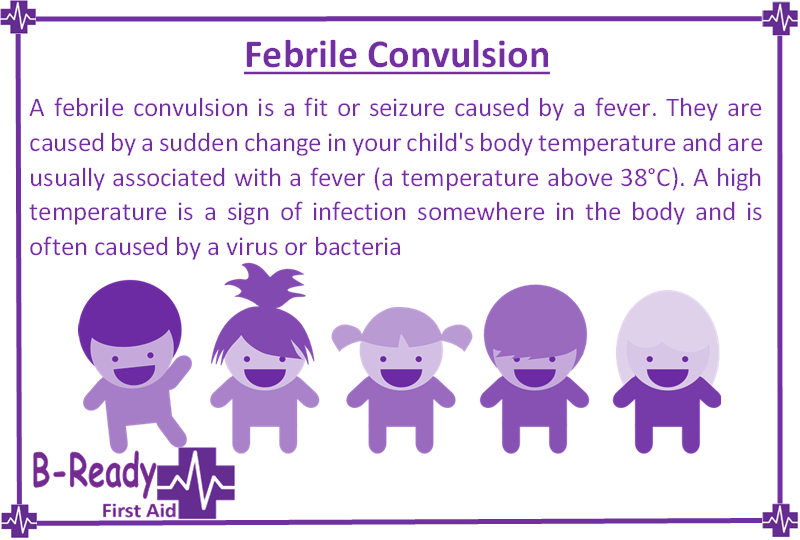 B-Ready First Aid info about Management of Febrile Convulsions
