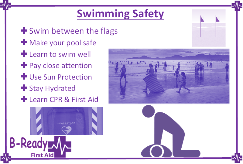 Summer swimming safety by B-Ready First Aid