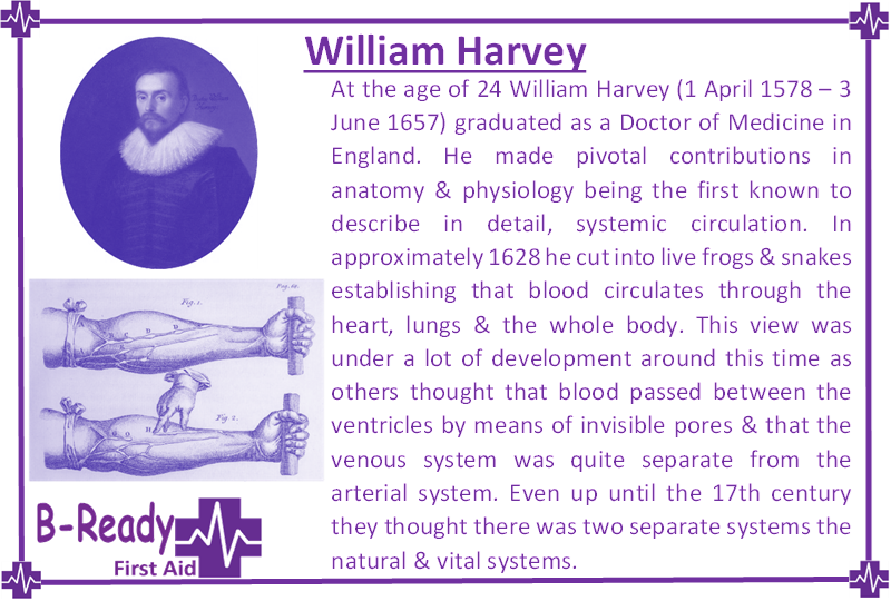 Dr William Harvey by B-Ready First Aid