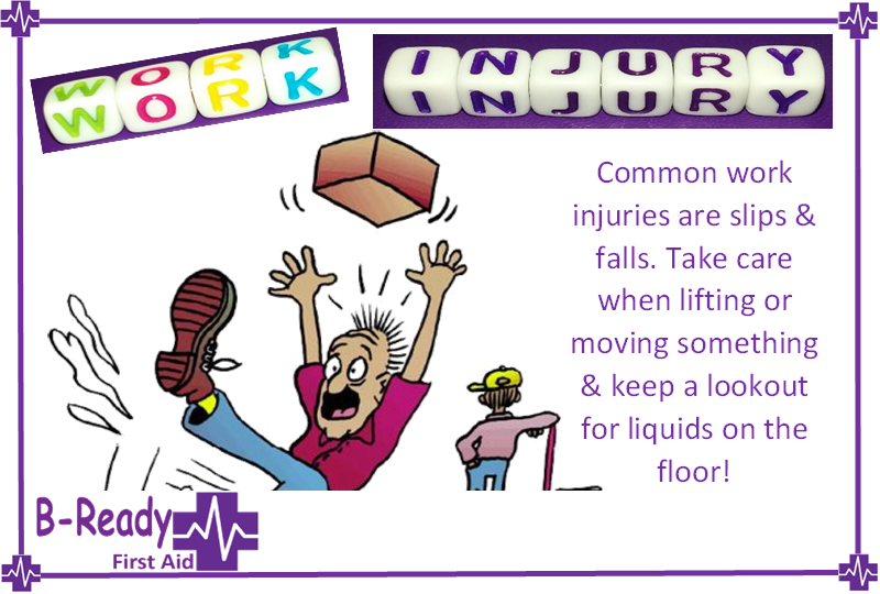 Common work place injuries for First Aiders